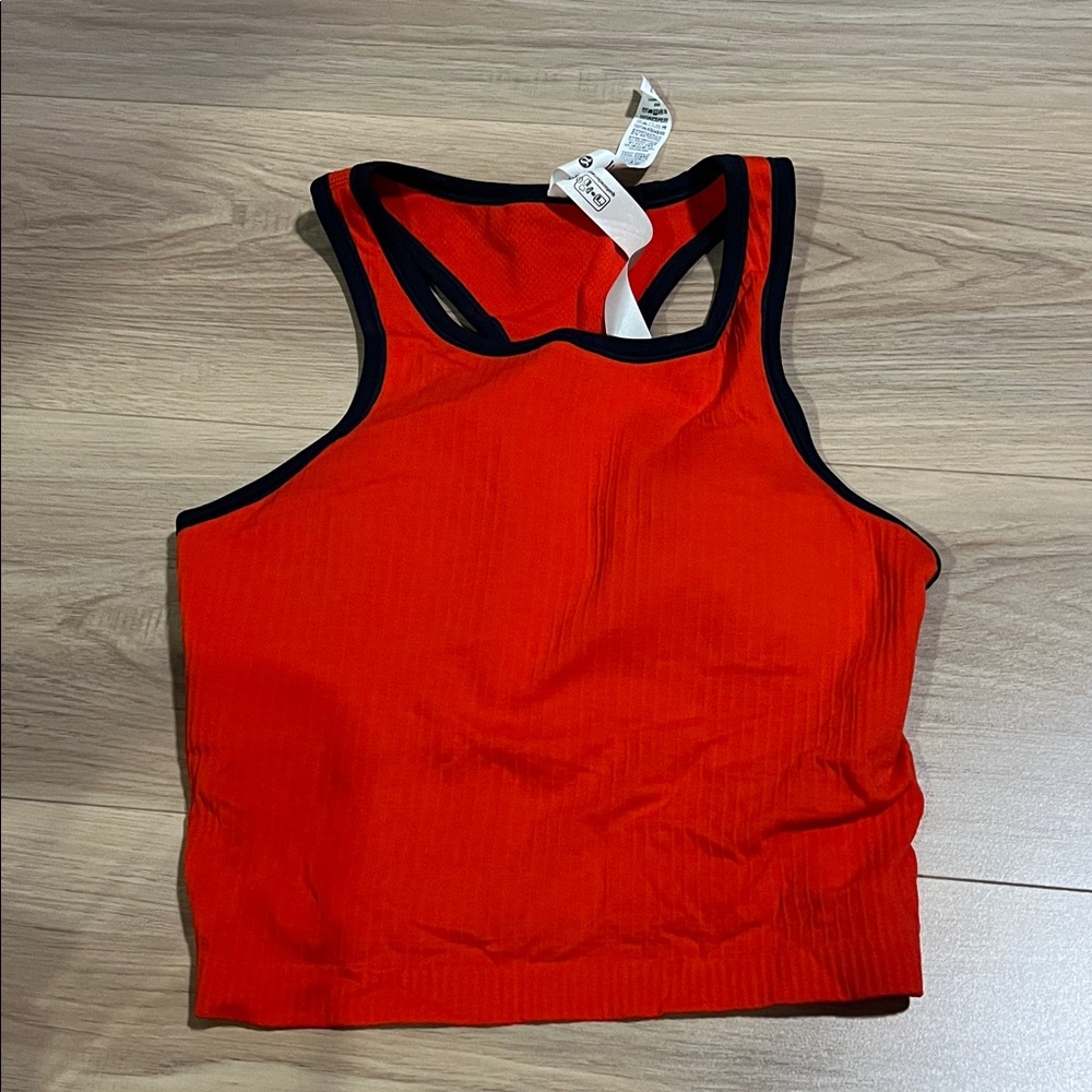 Lululemon ebb to street cropped racerback tank top